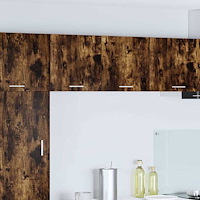 vidaXL Hängande skåp med lagring 2 pcs Rökt ek och vit 40 x 31 x 40 cm