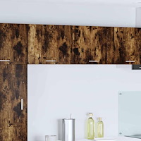 vidaXL Hängande skåp med lagring 2 pcs Rökt ek och vit 50 x 31 x 40 cm