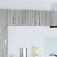 vidaXL Hängande skåp med dörr 2 pcs Grå Sonoma och vit 60 x 31 x 40 cm