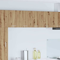 vidaXL Hängande skåp med dörr 2 pcs Artisan ek och vit 60 x 31 x 40 cm