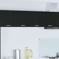 vidaXL Hängande skåp med dörr Svart Ek 80 x 31 x 40 cm Konstruerat trä