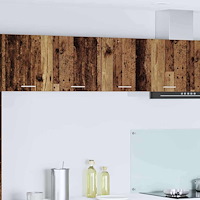 vidaXL Hängande skåp Gammalt trä 80 x 31 x 40 cm Konstruerat trä