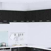 vidaXL Hängande skåp Svart ek och vit 57 x 57 x 40 cm Konstruerat trä