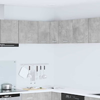 vidaXL Hängande skåp Betonggrå och vit 57 x 57 x 40 cm Konstruerat trä