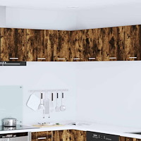 vidaXL Hängande skåp Rökt ek och vit 57 x 57 x 40 cm Konstruerat trä