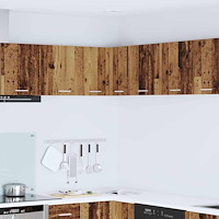 vidaXL Hängande skåp Gamla trä och vit 57 x 57 x 40 cm Konstruerat trä