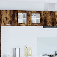 vidaXL Hängande skåp med dörr Rökt ek 40 x 31 x 40 cm Konstruerat trä