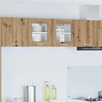 vidaXL Hängande skåp med lagring Riga 2 pcs Artisan Ek 40 x 31 x 40 cm