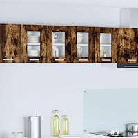 vidaXL Hängande skåp med dörr Rökt ek 60 x 31 x 40 cm Konstruerat trä