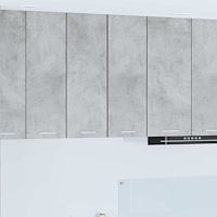 vidaXL Hängande skåp med dörr 2 pcs Betonggrå och vit 30 x 31 x 80 cm