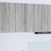 vidaXL Hängande skåp med lagring Grå Sonoma och vit 30 x 31 x 80 cm