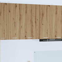 vidaXL Hängande skåp med lagring Artisan ek och vit 50 x 31 x 80 cm