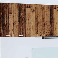 vidaXL Hängande skåp Gammalt trä 80 x 31 x 80 cm Konstruerat trä