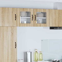 vidaXL Köksskåp 2 pcs Sonoma-ek 40 x 31 x 40 cm Konstruerat trä