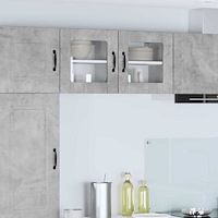 vidaXL Köksskåp Lucca 2 pcs Betonggrå 40 x 31 x 40 cm Konstruerat trä