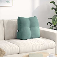 vidaXL Ryggkudde Havgrön 45 x 24 x 50 cm Sammet