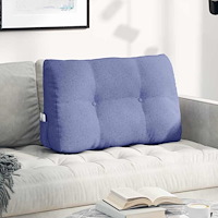 vidaXL Ryggkudde Jeansblå 80 x 24 x 50 cm tyg