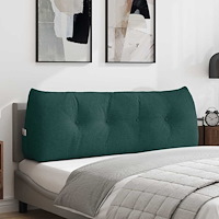 vidaXL Ryggkudde Mörkgrön 140 x 24 x 50 cm tyg