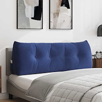 vidaXL Ryggkudde Polisblå 140 x 24 x 50 cm Sammet
