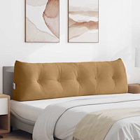 vidaXL Ryggkudde Brun 160 x 24 x 50 cm Sammet