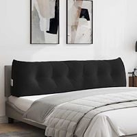 vidaXL Ryggkudde Svart 180 x 24 x 50 cm Sammet