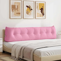 vidaXL Ryggkudde Rosa 200 x 24 x 50 cm tyg