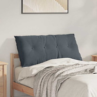 vidaXL Ryggkudde Mörkgrå 100 x 50 cm Kordread tyg