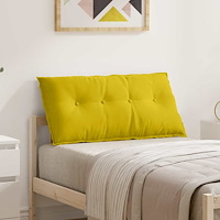vidaXL Ryggkudde Gul 100 x 50 cm Kordread tyg