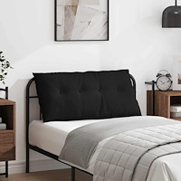 vidaXL Ryggkudde Svart 100 x 50 cm Mikrofiber Tyg