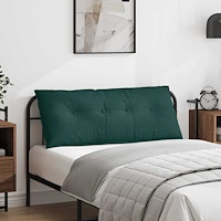 vidaXL Ryggkudde Mörkgrön 120 x 19 x 50 cm tyg