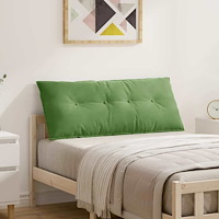 vidaXL Ryggkudde Ljusgrön 120 x 50 cm Kordread tyg