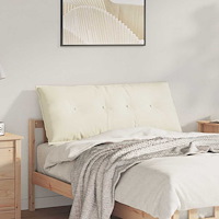 vidaXL Ryggkudde Kräm 120 x 50 cm Kordread tyg