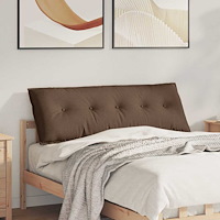 vidaXL Ryggkudde Brun 140 x 19 x 50 cm tyg