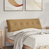vidaXL Ryggkudde Brun 140 x 50 cm Kordread tyg