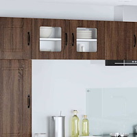 vidaXL Köksskåp Kalmar 2 pcs Brun Ek 40 x 31 x 40 cm Konstruerat trä