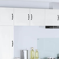 vidaXL Köksskåp Kalmar 2 pcs Högblanka vita 40 x 31 x 40 cm