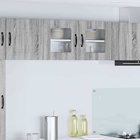 vidaXL Väggskåp för kök Grå Sonoma 80 x 31 x 40 cm Konstruerat trä