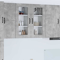 vidaXL Köksskåp Kalmar 2 pcs Betonggrå 40 x 31 x 80 cm Konstruerat trä