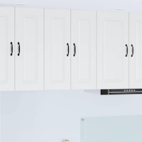 vidaXL Köksskåp Kalmar Högblanka vita 30 x 31 x 80 cm Konstruerat trä