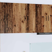 vidaXL Köksskåp med lagring Kalmar 2 pcs Gammalt trä 30 x 31 x 80 cm