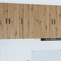 vidaXL Väggskåp för kök Artisan Ek 50 x 31 x 80 cm Konstruerat trä