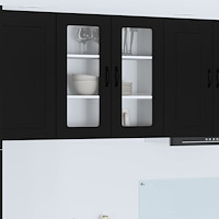 vidaXL Köksskåp Kalmar Svart 80 x 31 x 80 cm Konstruerat trä