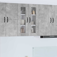 vidaXL Köksskåp Kalmar Betonggrå 60 x 31 x 80 cm Konstruerat trä