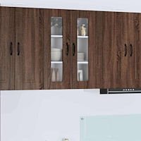 vidaXL Väggskåp för kök Brun Ek 60 x 31 x 80 cm Konstruerat trä