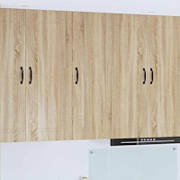 vidaXL Väggskåp för kök Sonoma-ek 30 x 31 x 100 cm Konstruerat trä