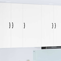 vidaXL Väggskåp för kök med hylla Högblanka vita 50 x 31 x 100 cm