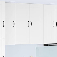 vidaXL Köksskåp Kalmar Högblanka vita 80 x 31 x 100 cm Konstruerat trä