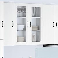 vidaXL Väggskåp för kök med hylla Vit 80 x 31 x 100 cm Konstruerat trä