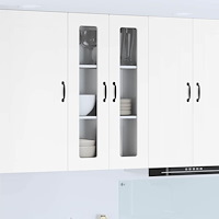 vidaXL Köksskåp Kalmar Högblanka vita 60 x 31 x 100 cm Konstruerat trä