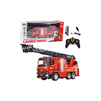 LEANToys LeanToys Fjärrstyrd brandbil Förlängningsstege Vattenspray 2...